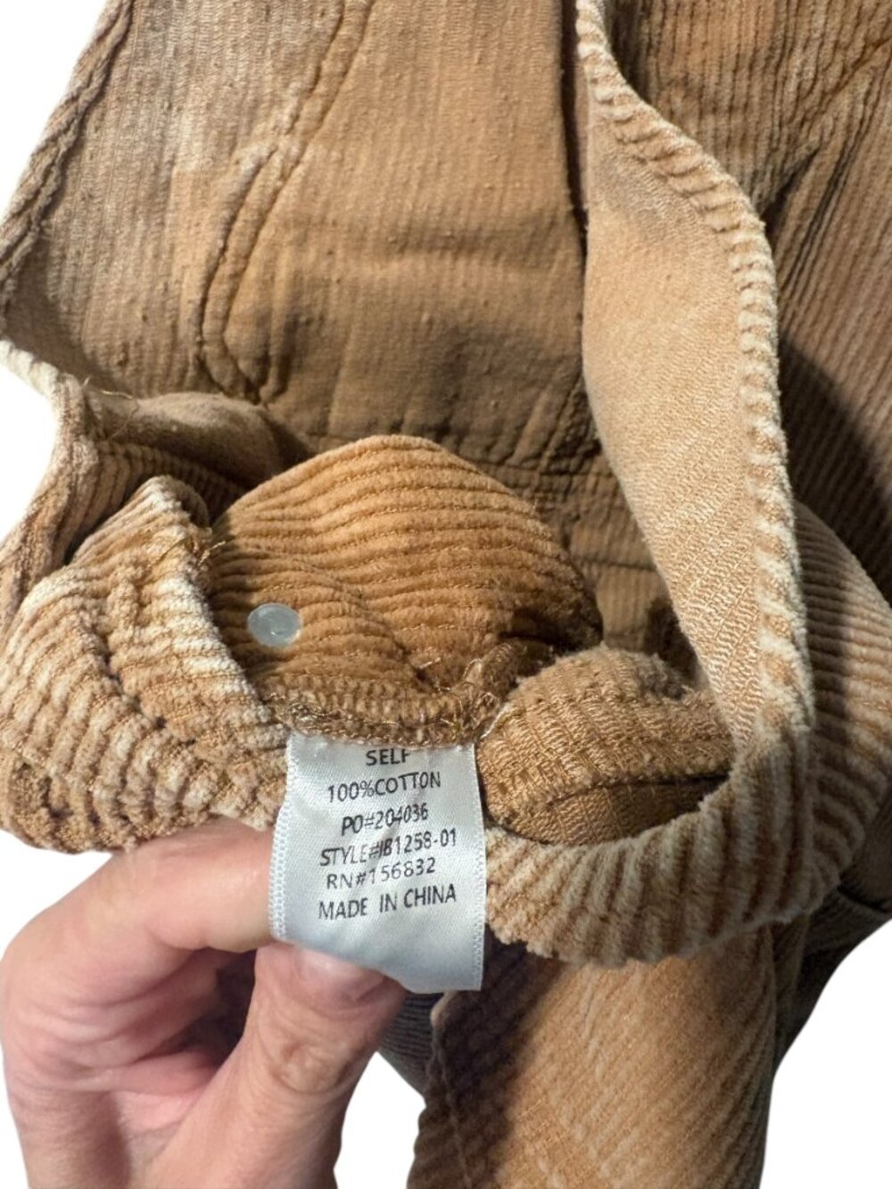 BiBi Distressed Corduroy Overalls - Picture 14 of 15